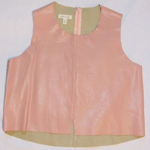 Silence + Noise Faux Leather Top